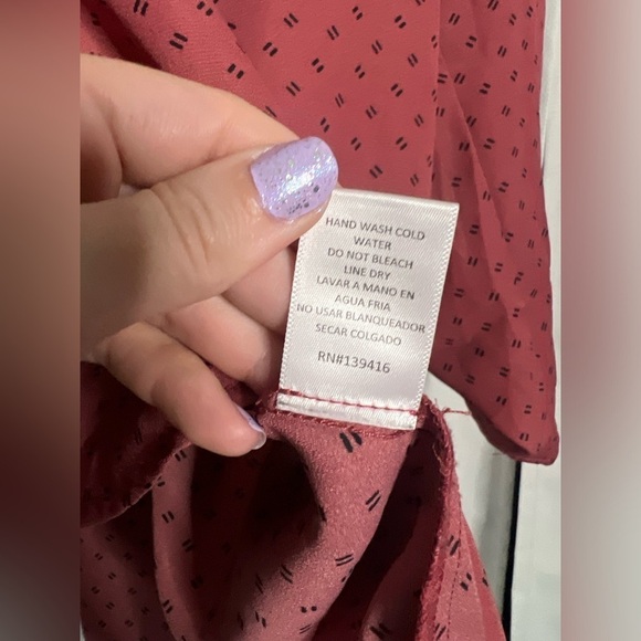 Zenobia Pink and Black Dot Blouse - Picture 8 of 8